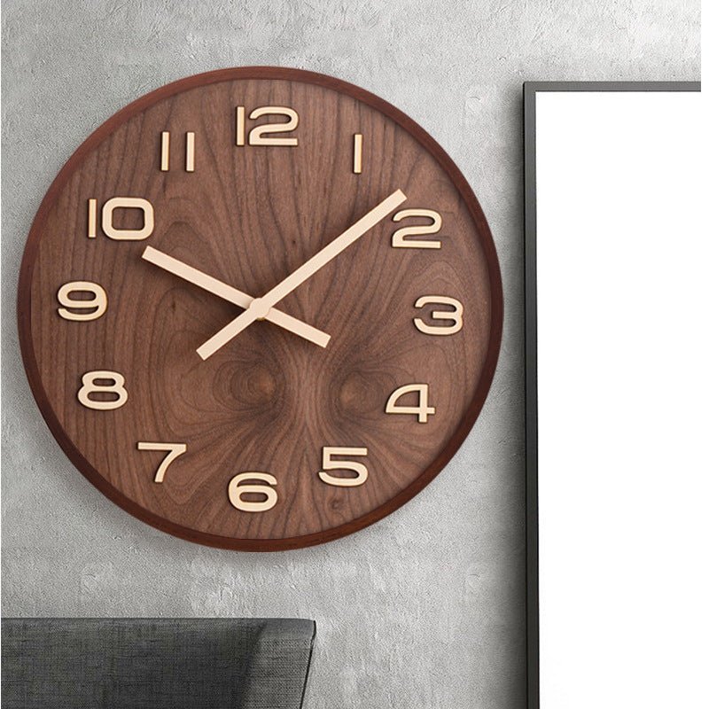 Hommfer – Horloge Murale Minimaliste en Noyer - Hommfer