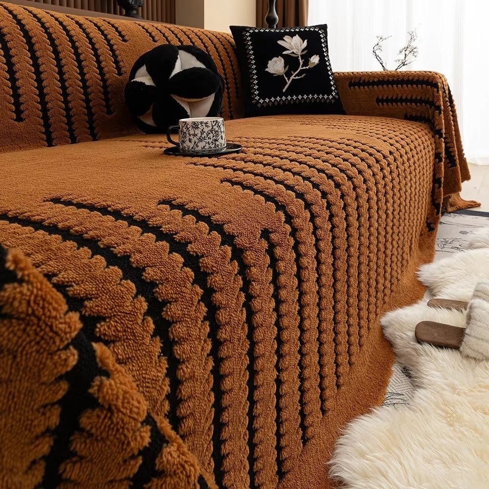Hommfer – Housse de Canapé Capitonnée en Peluche - Hommfer