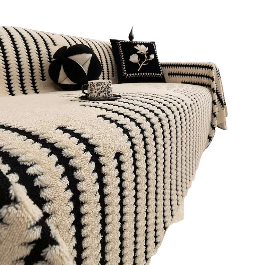 Hommfer – Housse de Canapé Capitonnée en Peluche - Hommfer
