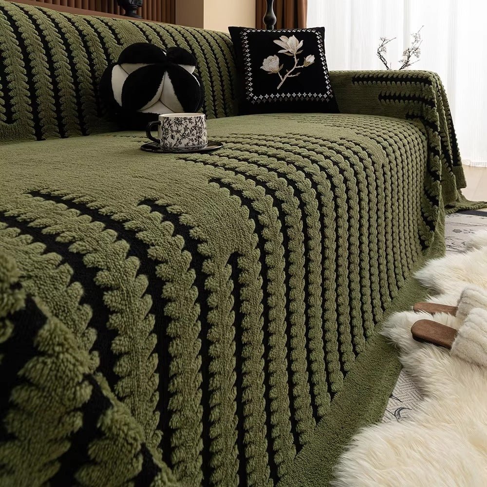 Hommfer – Housse de Canapé Capitonnée en Peluche - Hommfer