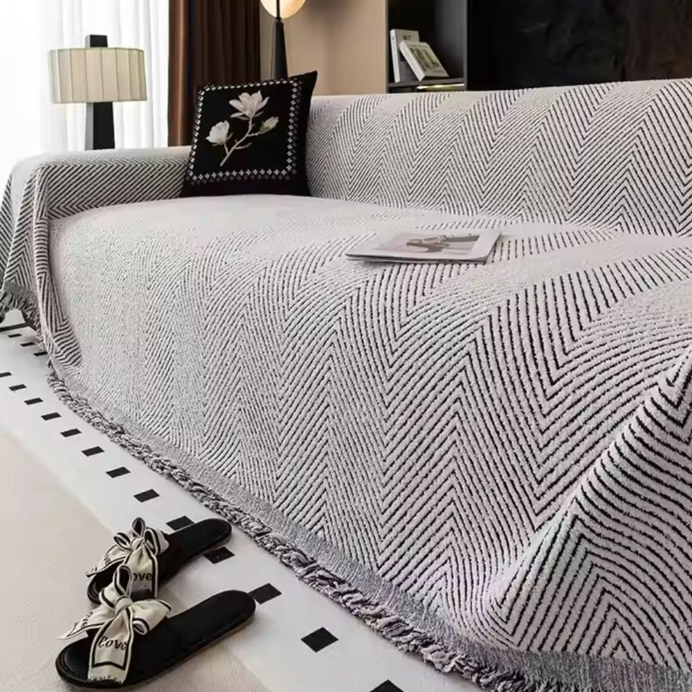 Hommfer – Housse de Canapé en Tissu Chevron Élégant - Hommfer