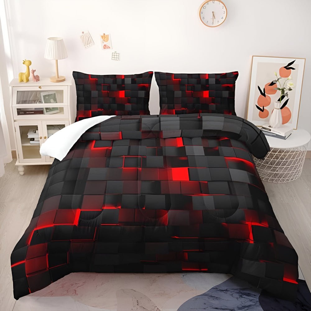 Hommfer – Housse de Couette Moderne 3 Pièces - Hommfer