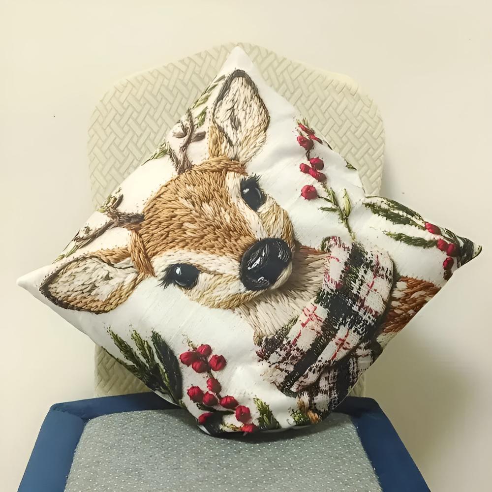 Hommfer – Housse de Coussin Bambi Douce et Élégante - Hommfer