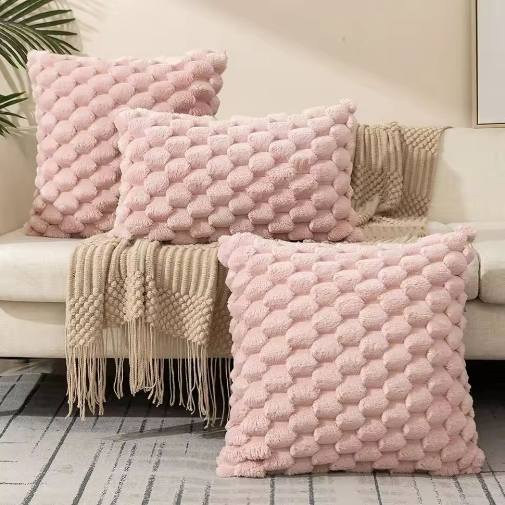 Hommfer – Housse de Coussin en Peluche Douce et Élégante - Hommfer