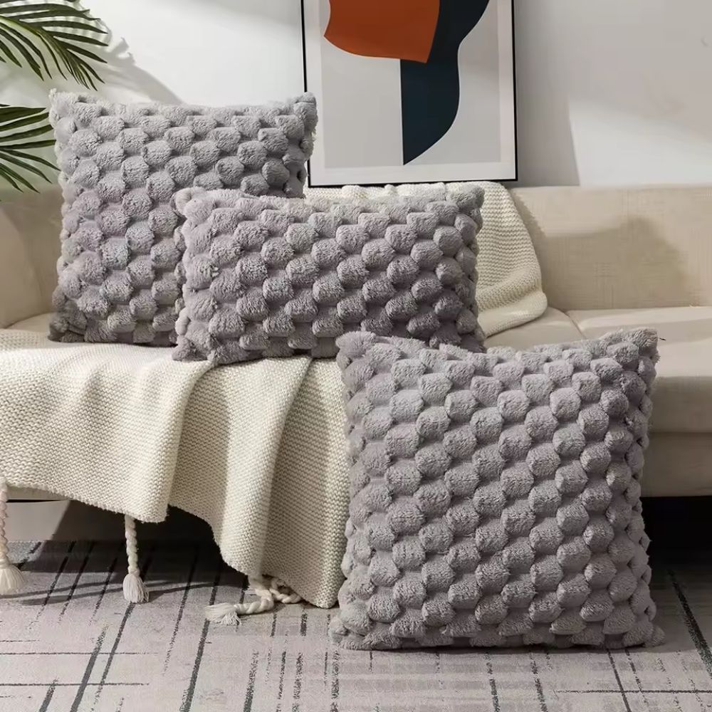 Hommfer – Housse de Coussin en Peluche Douce et Élégante - Hommfer
