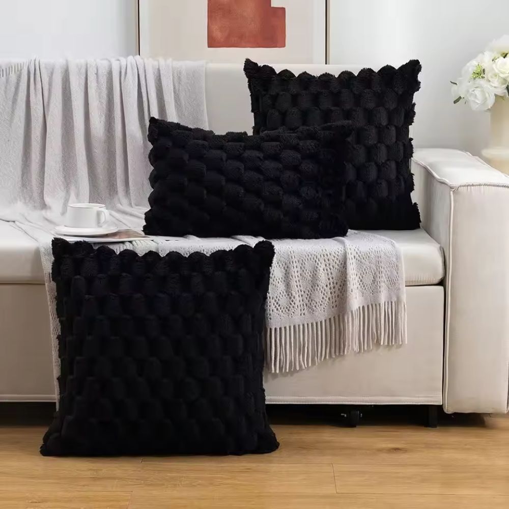 Hommfer – Housse de Coussin en Peluche Douce et Élégante - Hommfer