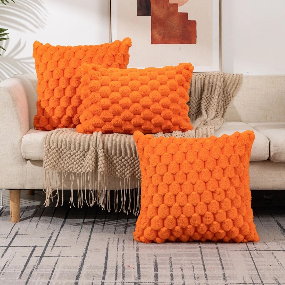 Hommfer – Housse de Coussin en Peluche Douce et Élégante - Hommfer