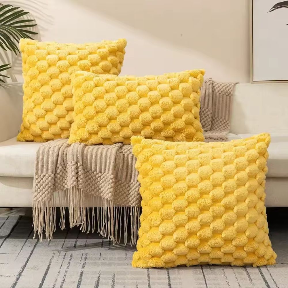Hommfer – Housse de Coussin en Peluche Douce et Élégante - Hommfer