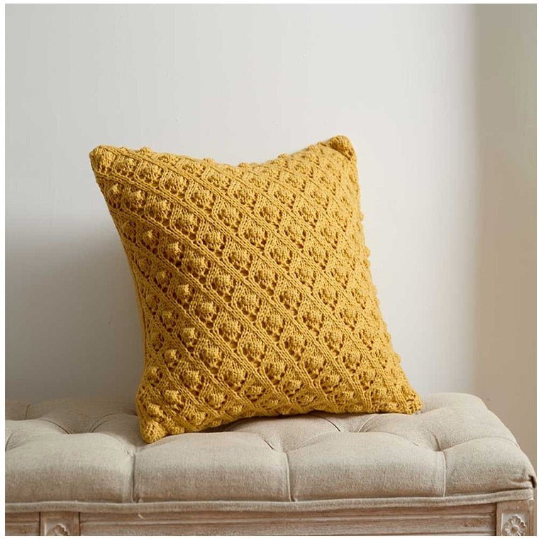Hommfer - Housse de Coussin Tricotée Style Vintage pour le Salon - Hommfer