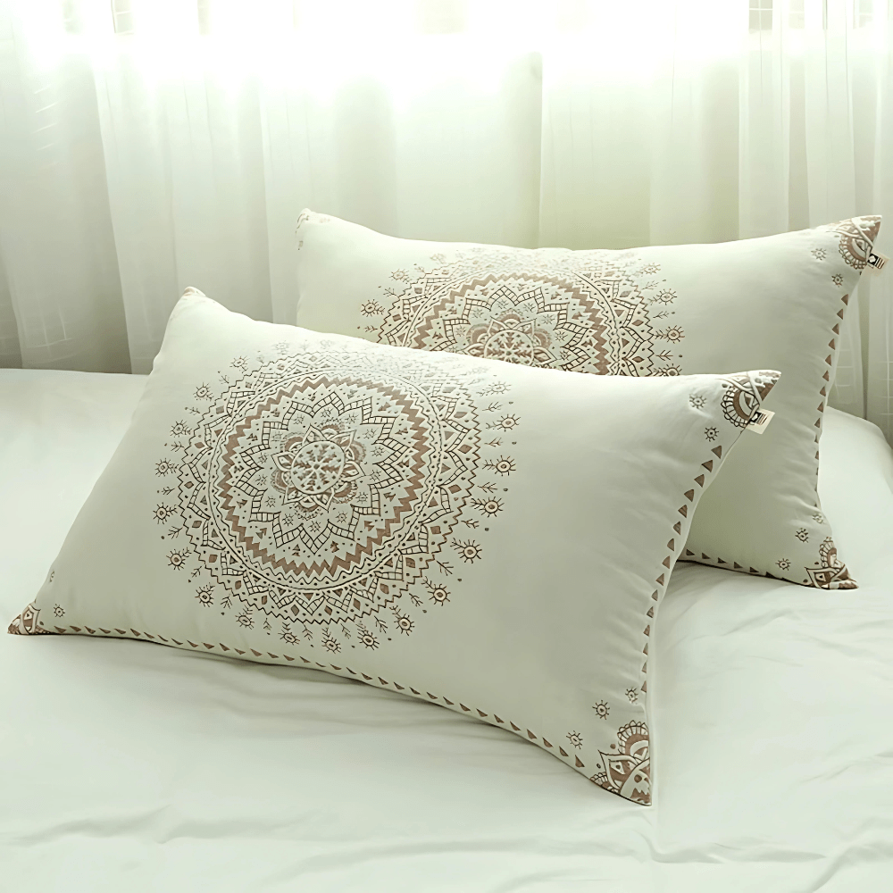Hommfer – Housses de Coussin en Gaze de Coton Doux Mandala - Hommfer