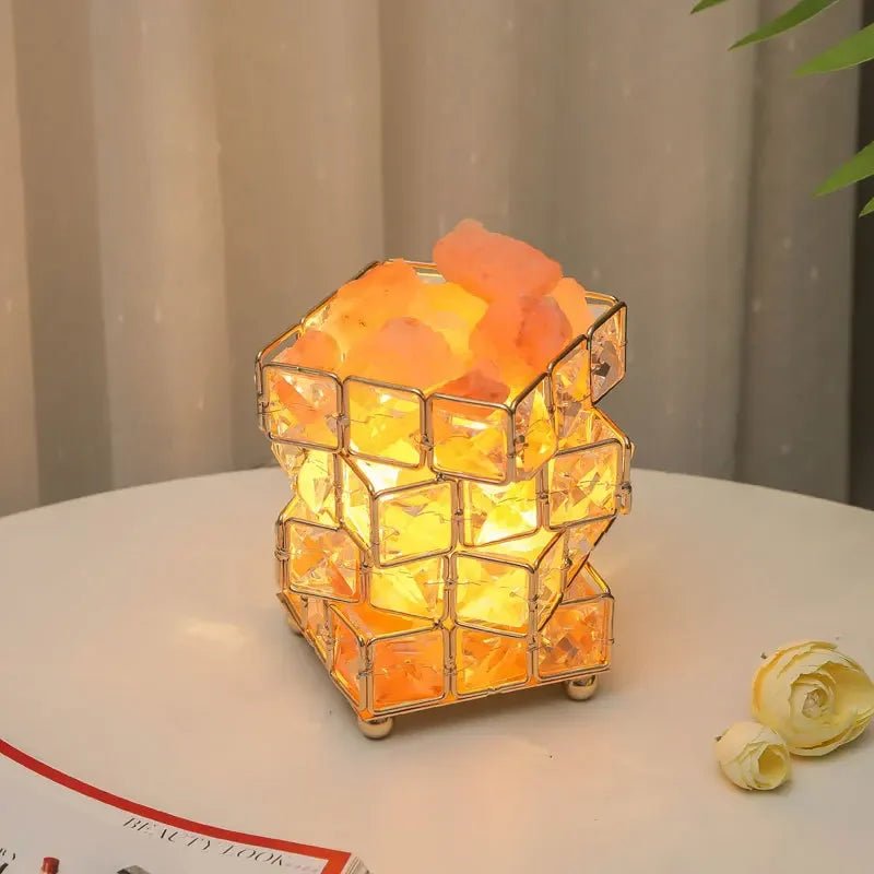 Hommfer – Lampe Cristal Cube avec Sel de l'Himalaya - Hommfer