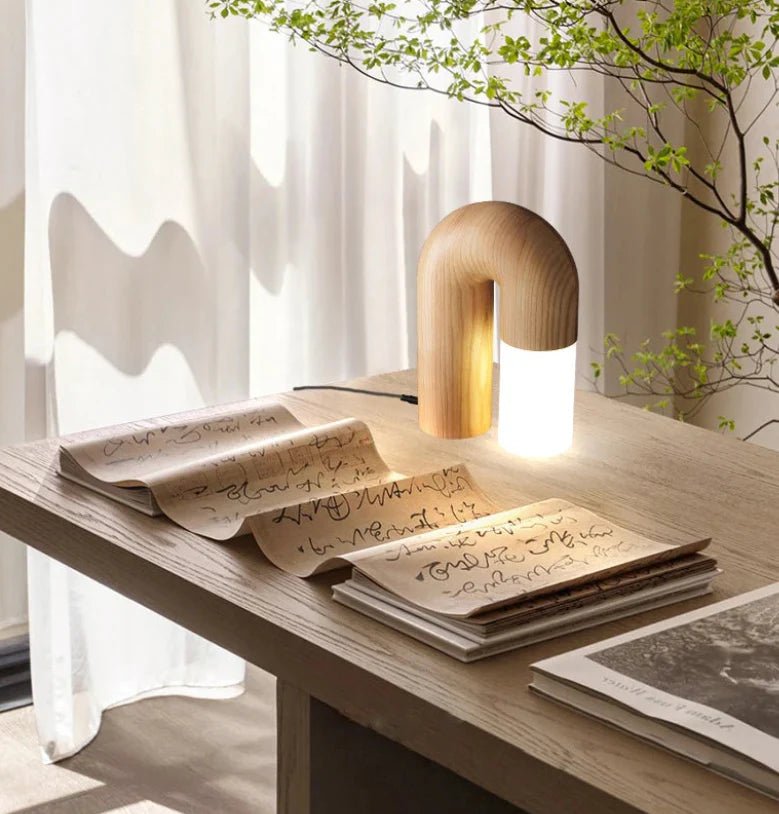 Hommfer – Lampe de Table en Frêne Vintage - Hommfer