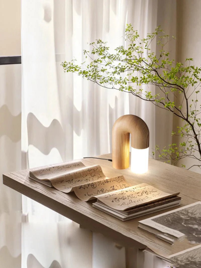 Hommfer – Lampe de Table en Frêne Vintage - Hommfer