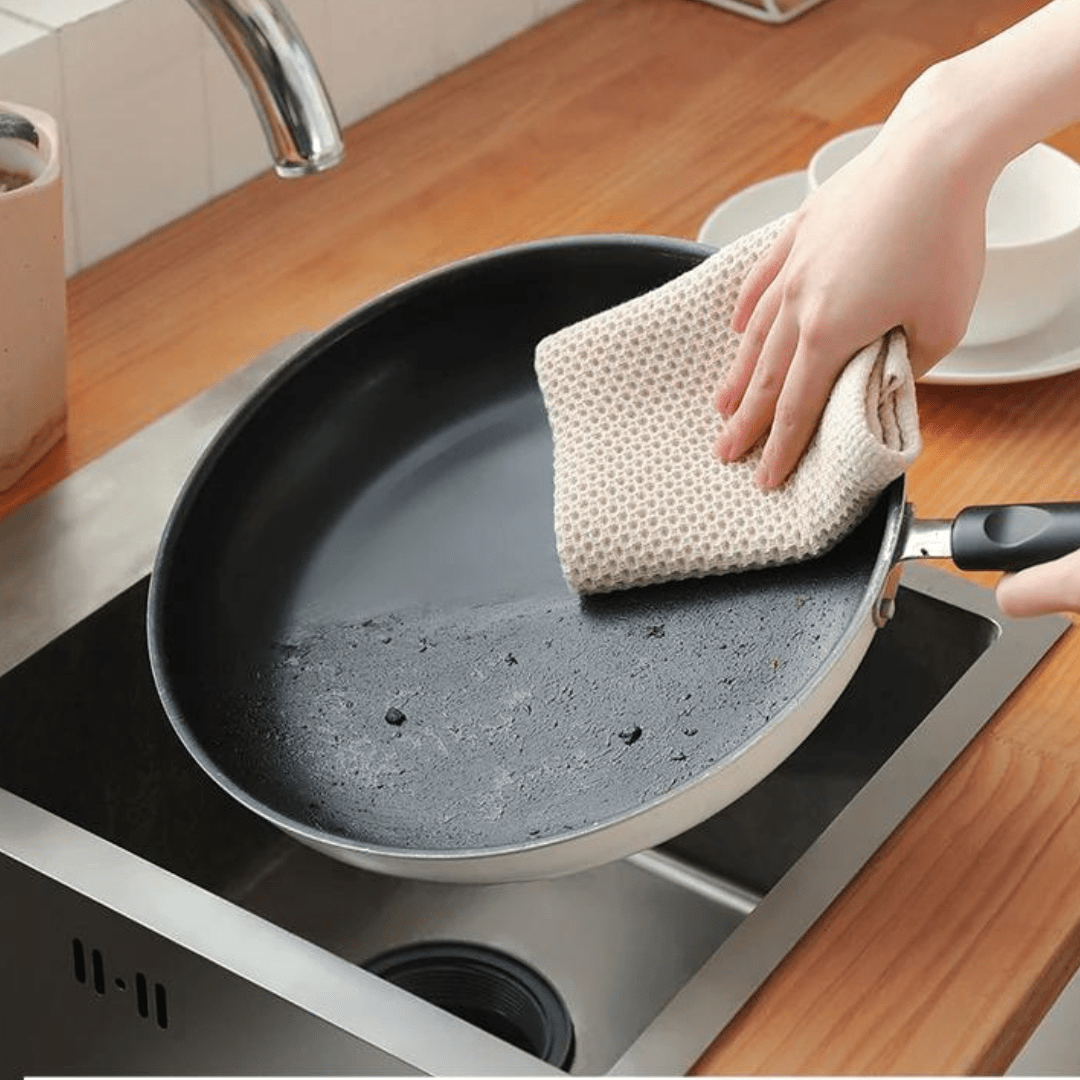 Hommfer – Lot de 6 Essuie - Mains en Coton Nid d’Abeille pour la Cuisine - Hommfer