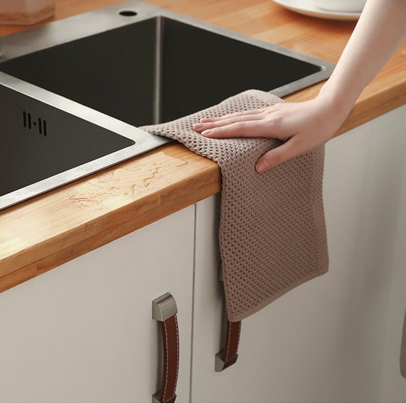 Hommfer – Lot de 6 Essuie - Mains en Coton Nid d’Abeille pour la Cuisine - Hommfer