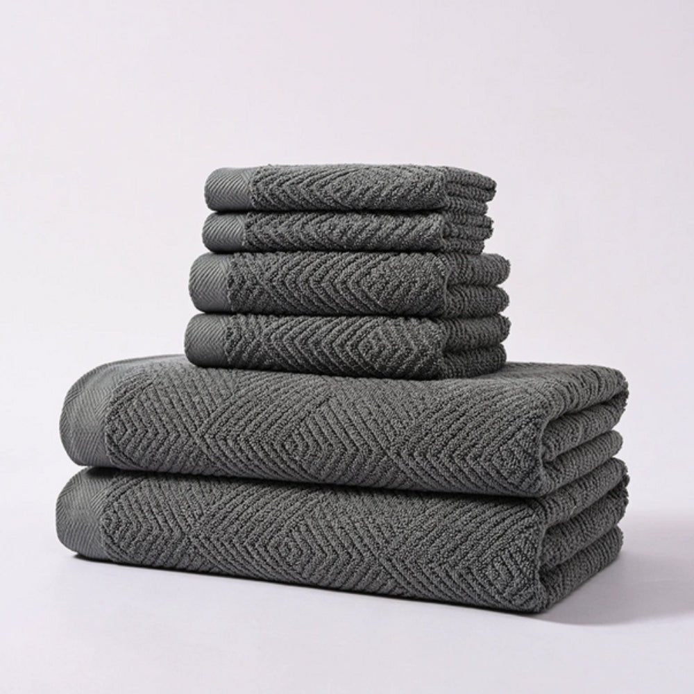 Hommfer - Lot de 6 serviettes en coton - Hommfer