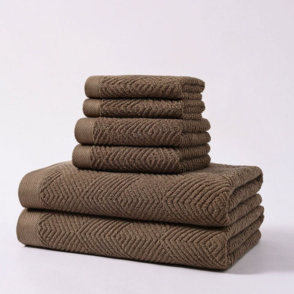Hommfer - Lot de 6 serviettes en coton - Hommfer