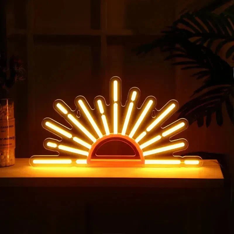 Hommfer – Lumière Néon LED Soleil Rayonnant - Hommfer