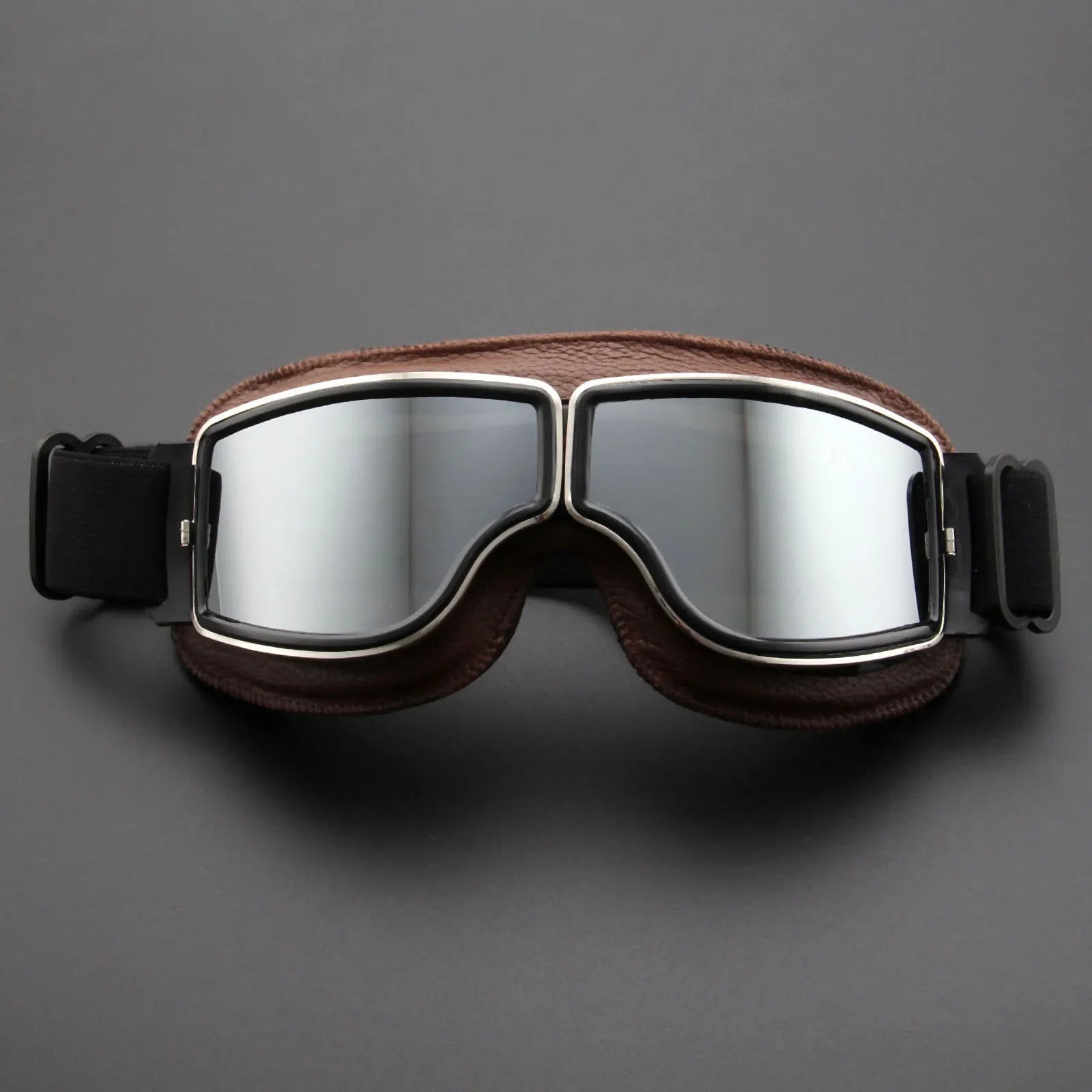Hommfer - Lunettes de Moto Roadrunner - Protection Vintage contre le Vent et l’Éblouissement - Hommfer