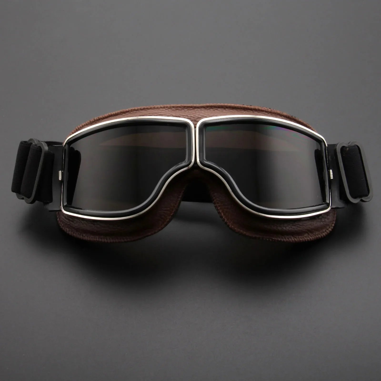 Hommfer - Lunettes de Moto Roadrunner - Protection Vintage contre le Vent et l’Éblouissement - Hommfer