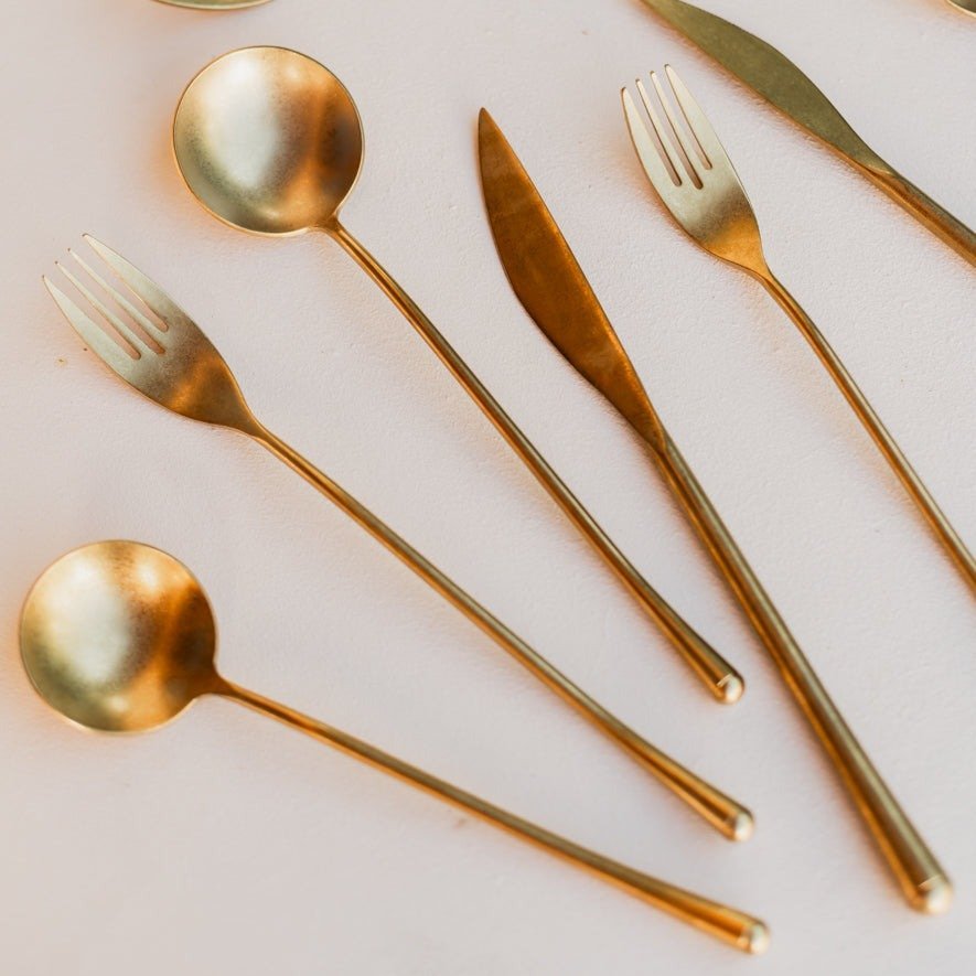 Hommfer – Ménagère Dorée Élégante pour la Cuisine - Hommfer