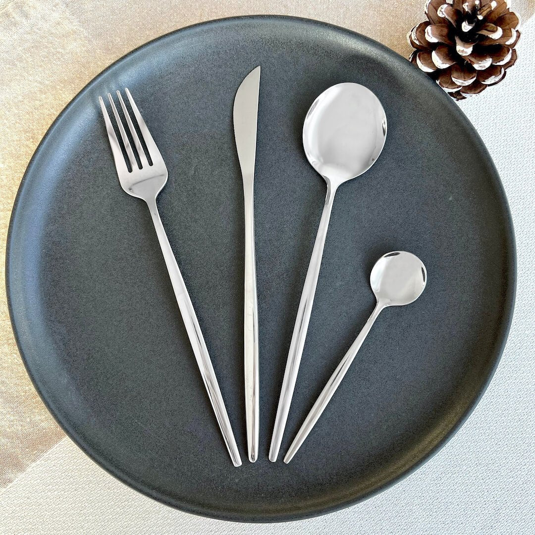 Hommfer – Ménagère Moderne Argentée pour la Cuisine - Hommfer