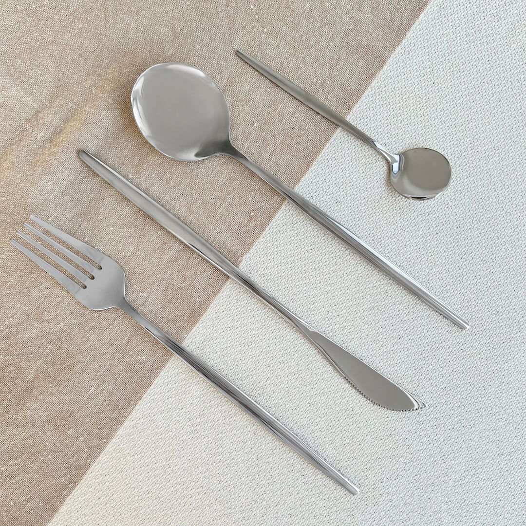 Hommfer – Ménagère Moderne Argentée pour la Cuisine - Hommfer