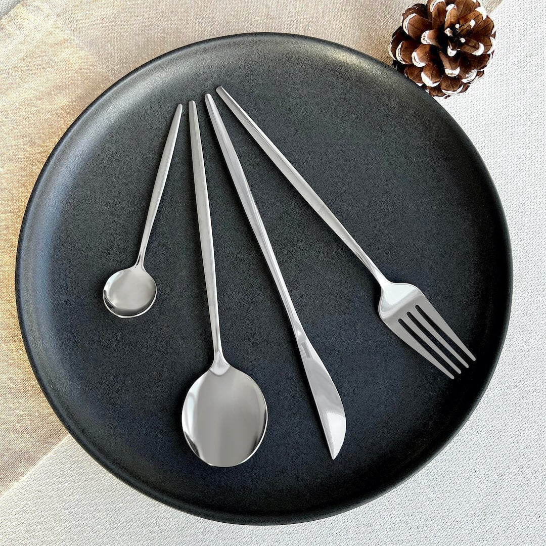 Hommfer – Ménagère Moderne Argentée pour la Cuisine - Hommfer