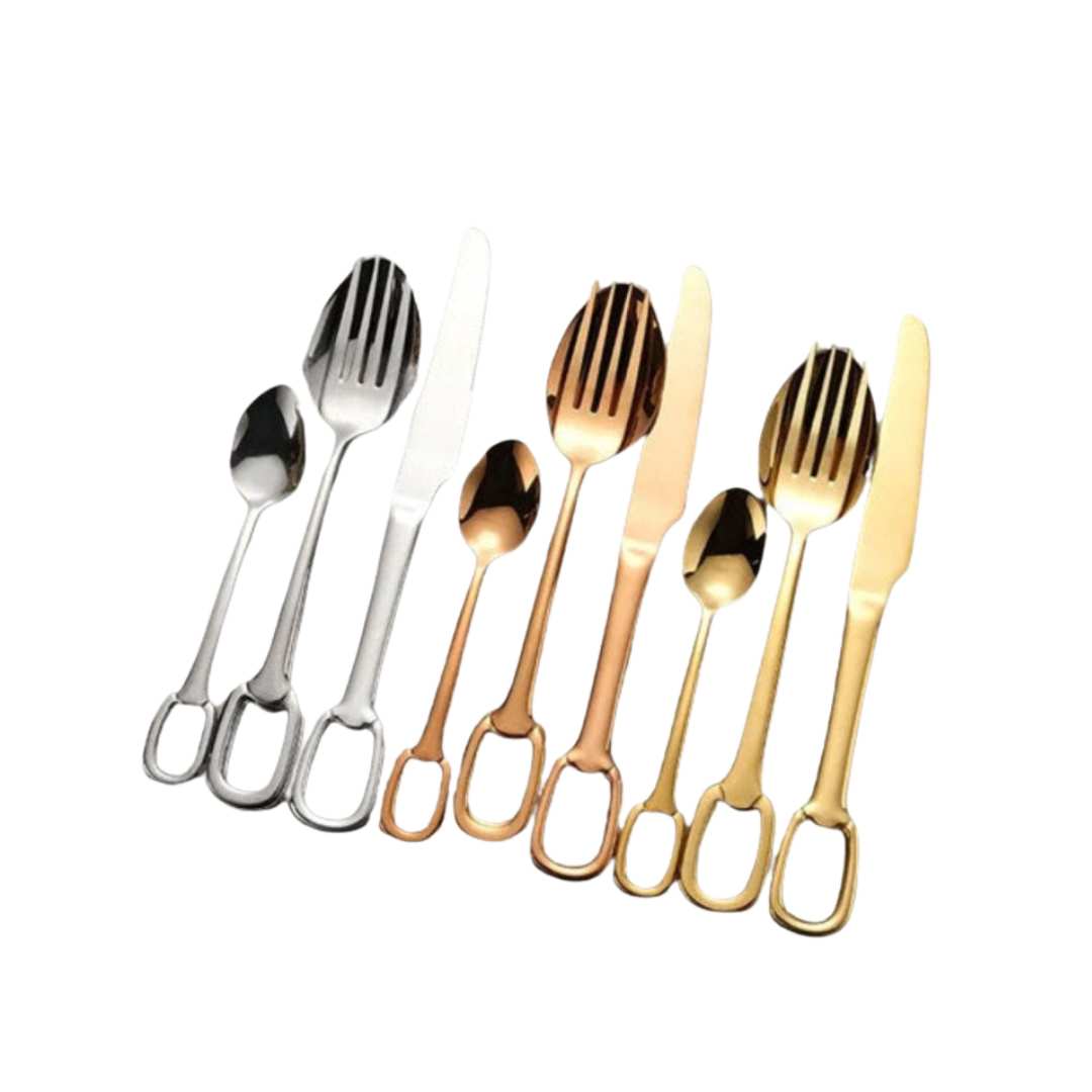 Hommfer – Ménagère Moderne avec Manche en Anneau pour la Cuisine - Hommfer