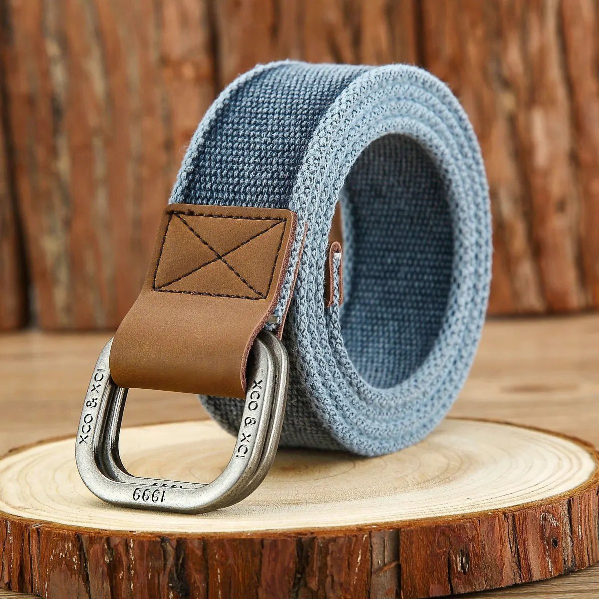 Hommfer - Men's Belt in Linen-Cotton with Japanese-Inspired Design for Casual and Formal Wear - Hommfer
