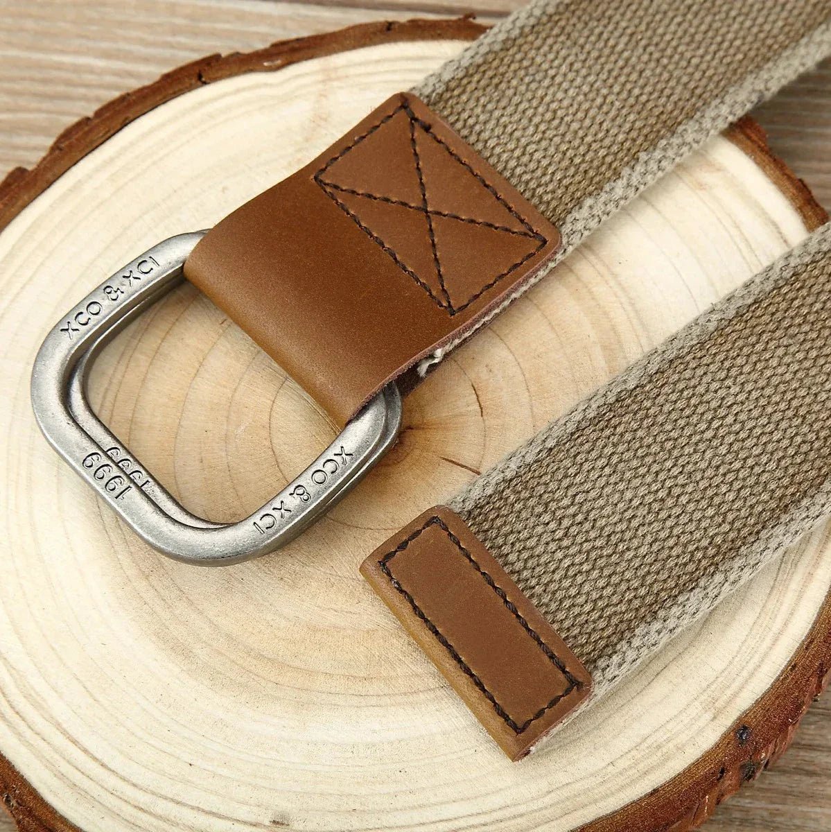 Hommfer - Men's Belt in Linen-Cotton with Japanese-Inspired Design for Casual and Formal Wear - Hommfer