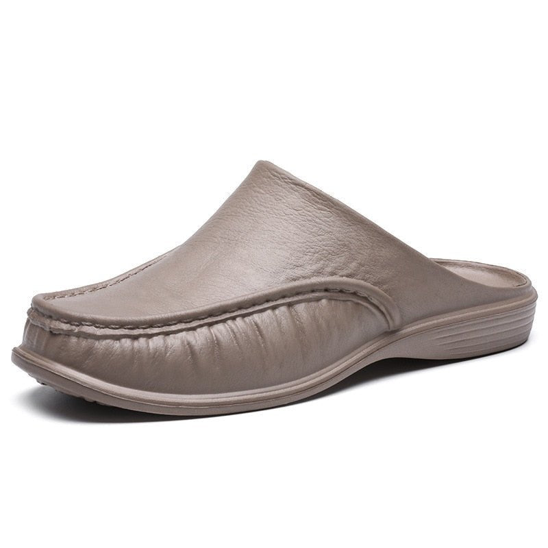 Hommfer - Men's Slip-On Loafer Slides with Cushioned Insole for All-Day Comfort - Hommfer