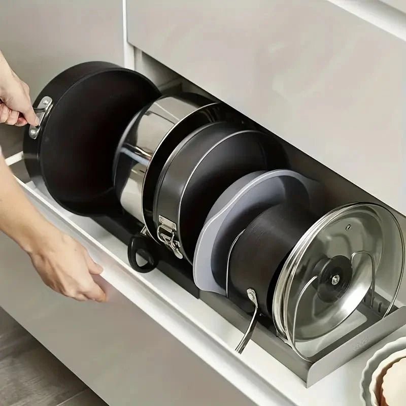 Hommfer – Organisateur de Casseroles Ajustable et Gain de Place - Hommfer