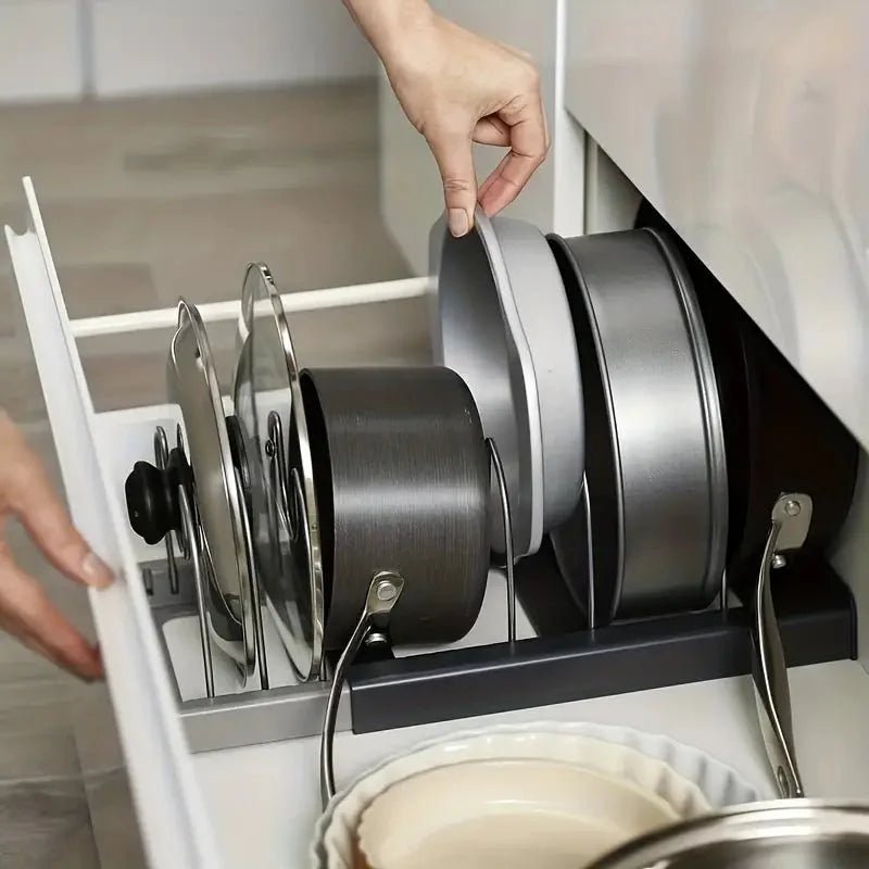 Hommfer – Organisateur de Casseroles Ajustable et Gain de Place - Hommfer
