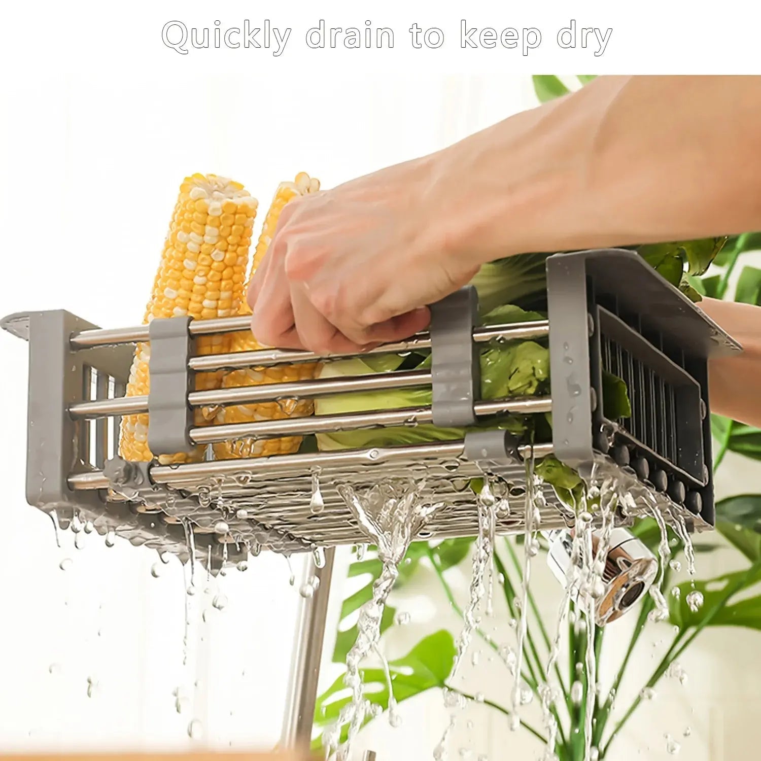 Hommfer – Panier de Drainage Extensible en Acier Inoxydable - Hommfer