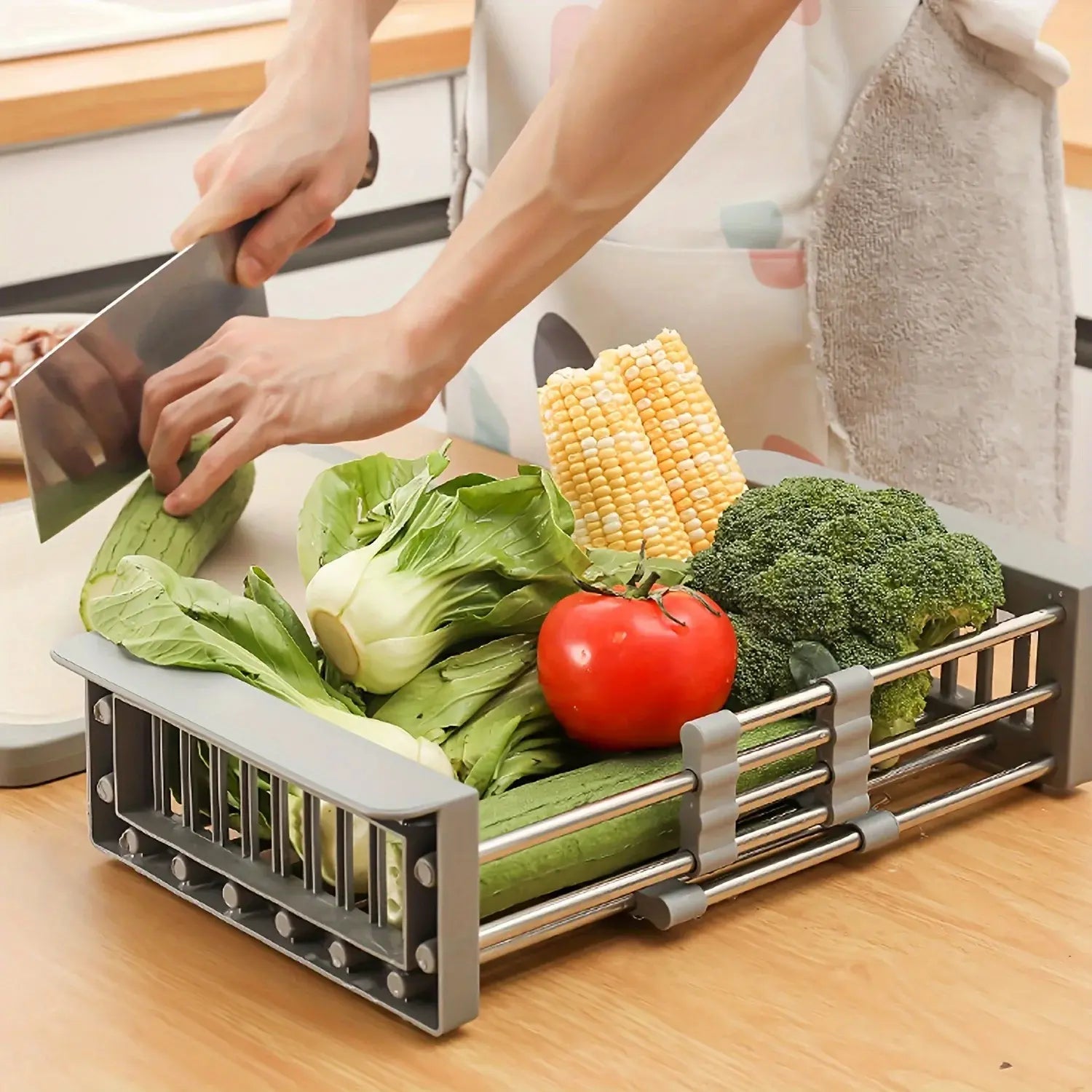 Hommfer – Panier de Drainage Extensible en Acier Inoxydable - Hommfer