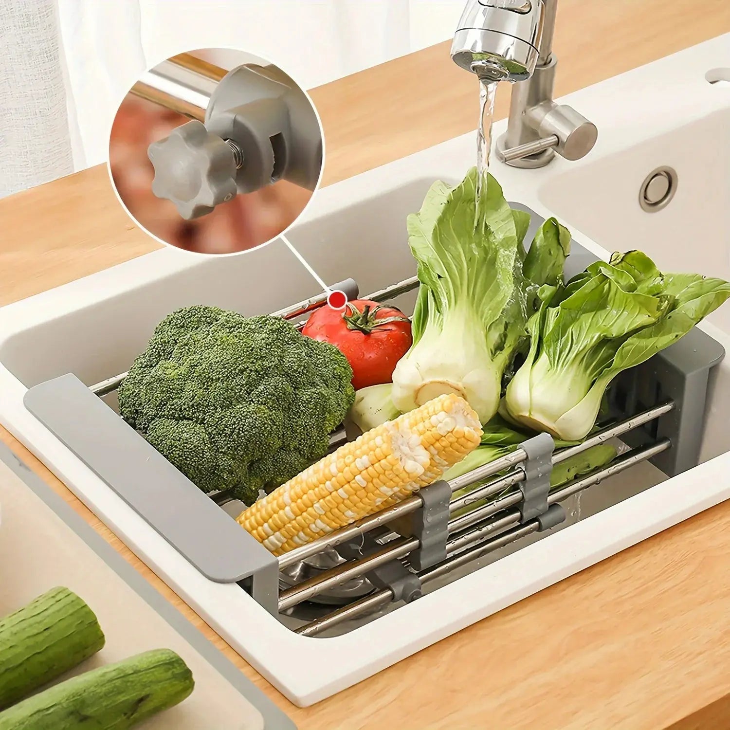 Hommfer – Panier de Drainage Extensible en Acier Inoxydable - Hommfer