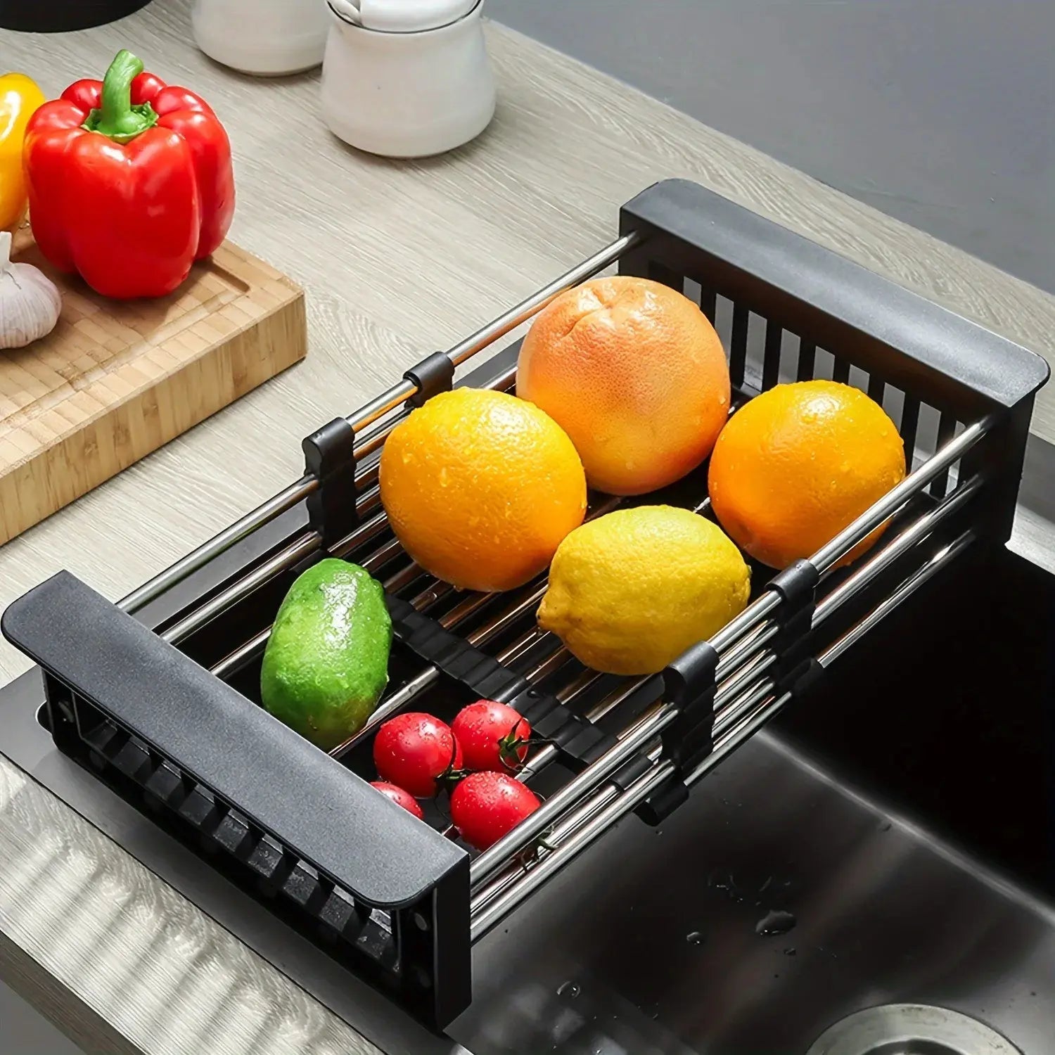 Hommfer – Panier de Drainage Extensible en Acier Inoxydable - Hommfer