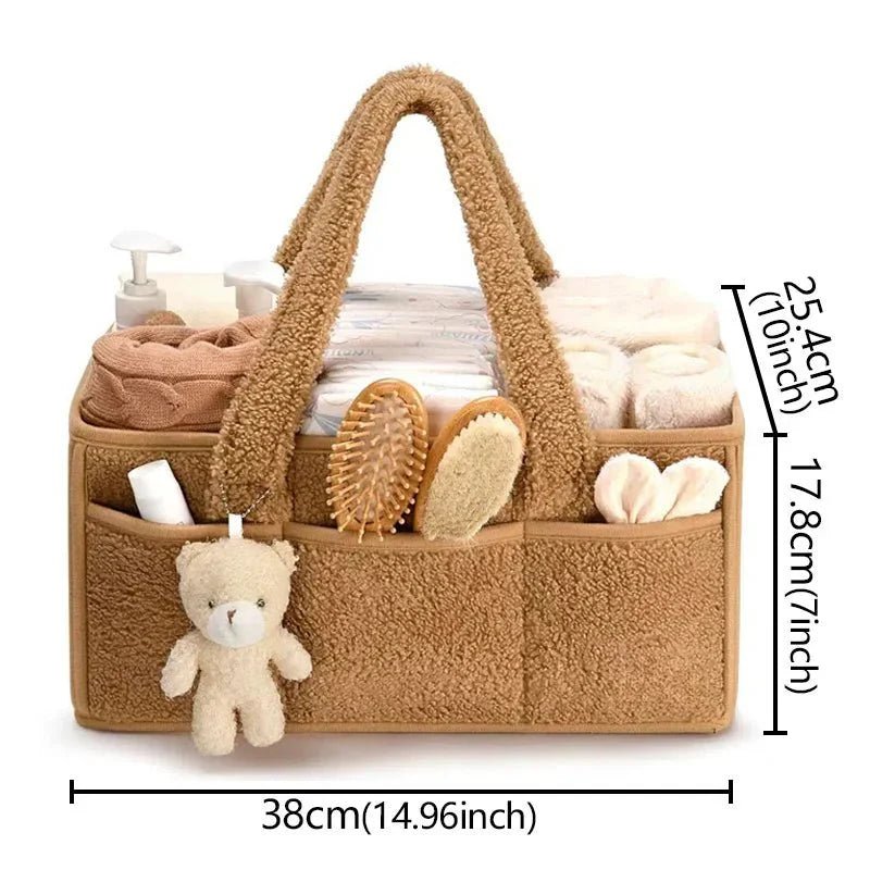 Hommfer – Panier de Rangement en Bouclé et Polaire avec Poignées - Hommfer