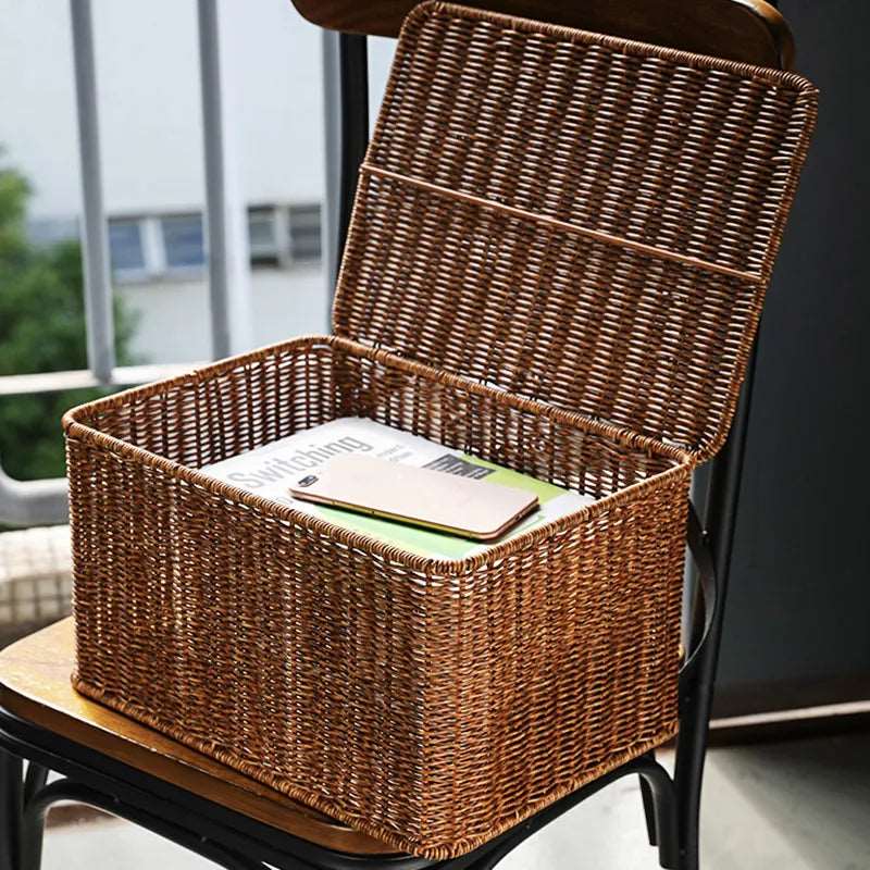 Hommfer – Panier de Rangement en Rotin Tressé à la Main - Hommfer