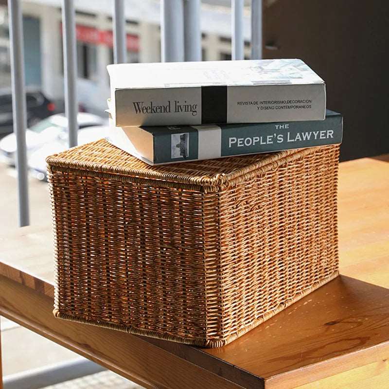 Hommfer – Panier de Rangement en Rotin Tressé à la Main - Hommfer