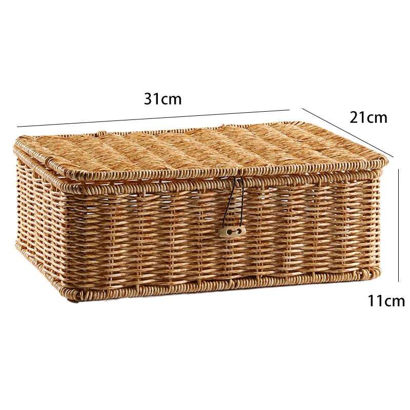 Hommfer – Panier de Rangement en Rotin Tressé à la Main - Hommfer