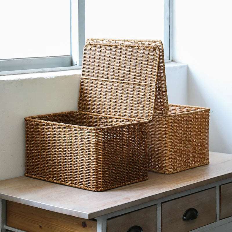 Hommfer – Panier de Rangement en Rotin Tressé à la Main - Hommfer