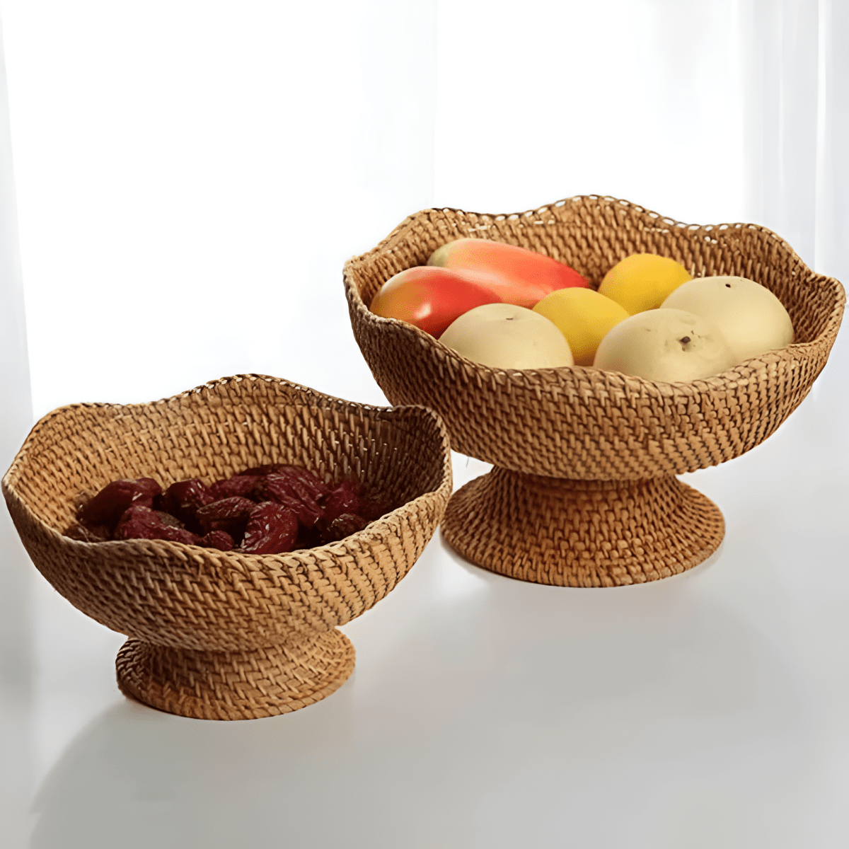 Hommfer – Panier Tressé en Rotin pour Fruits et Légumes - Hommfer