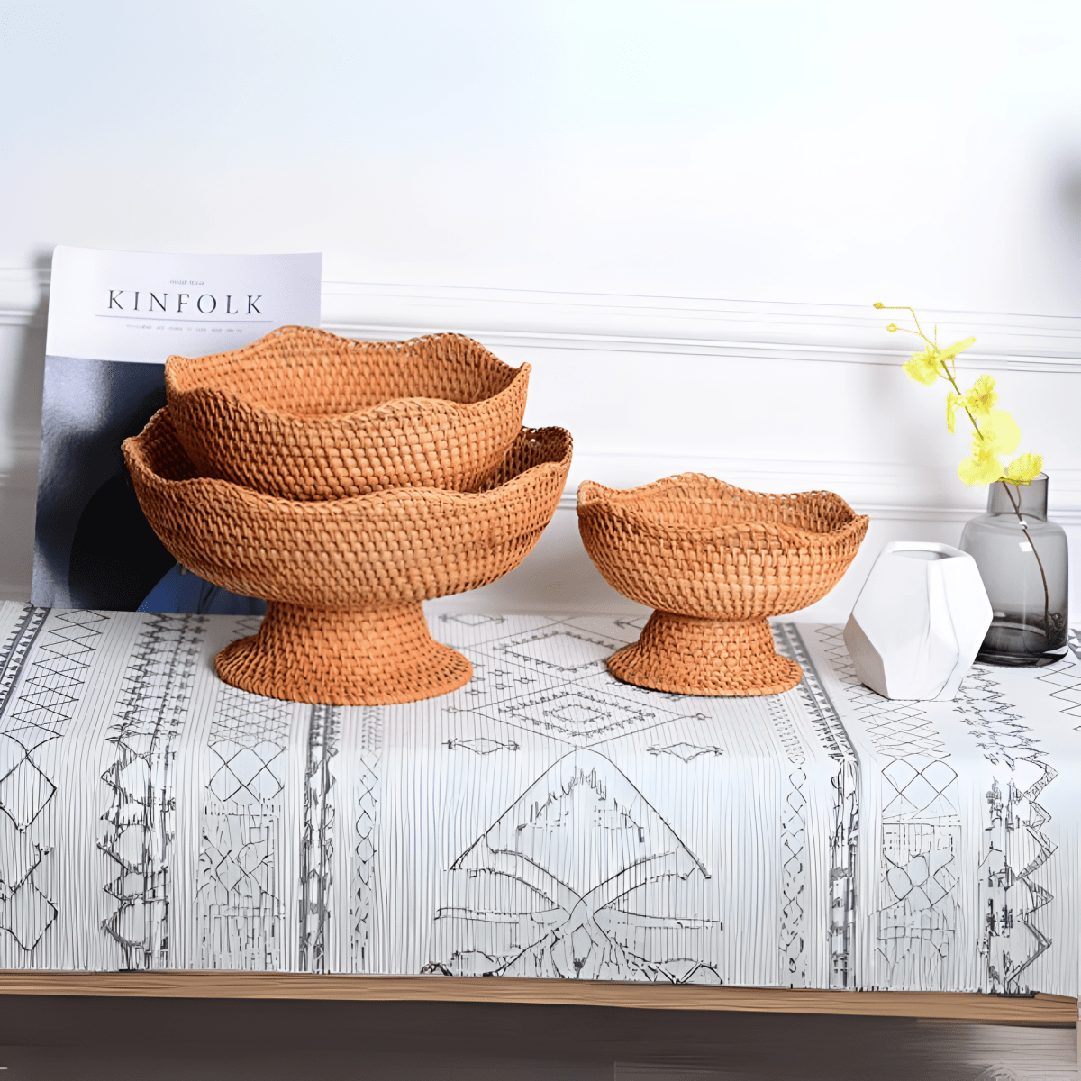 Hommfer – Panier Tressé en Rotin pour Fruits et Légumes - Hommfer