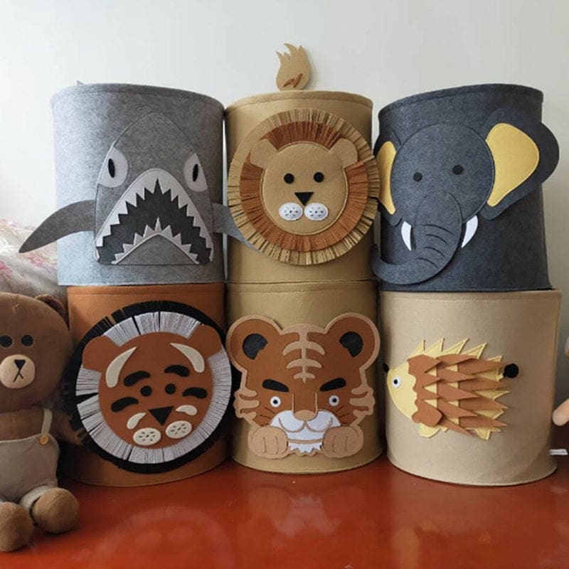 Hommfer – Paniers de Rangement Animaux en Tissu pour Chambre d'Enfant - Hommfer