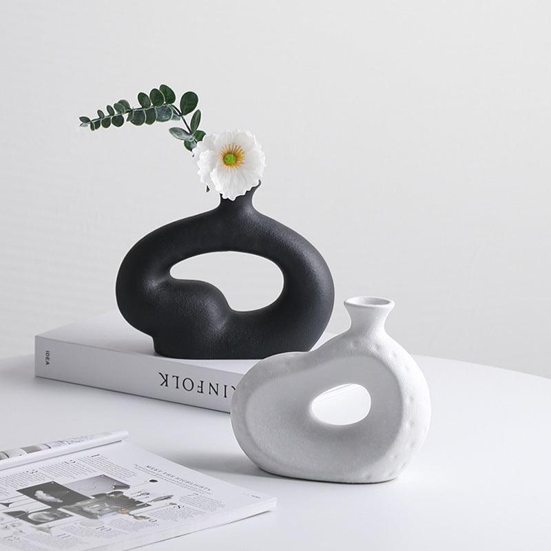 Hommfer – Petit Vase Nordique en Céramique Créative pour Fleurs - Hommfer