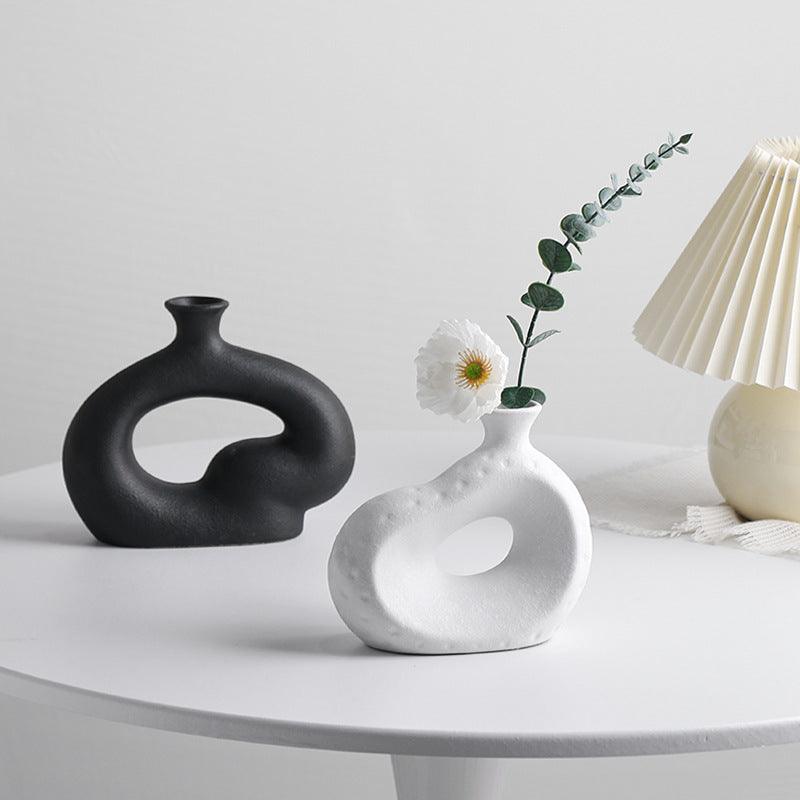 Hommfer – Petit Vase Nordique en Céramique Créative pour Fleurs - Hommfer
