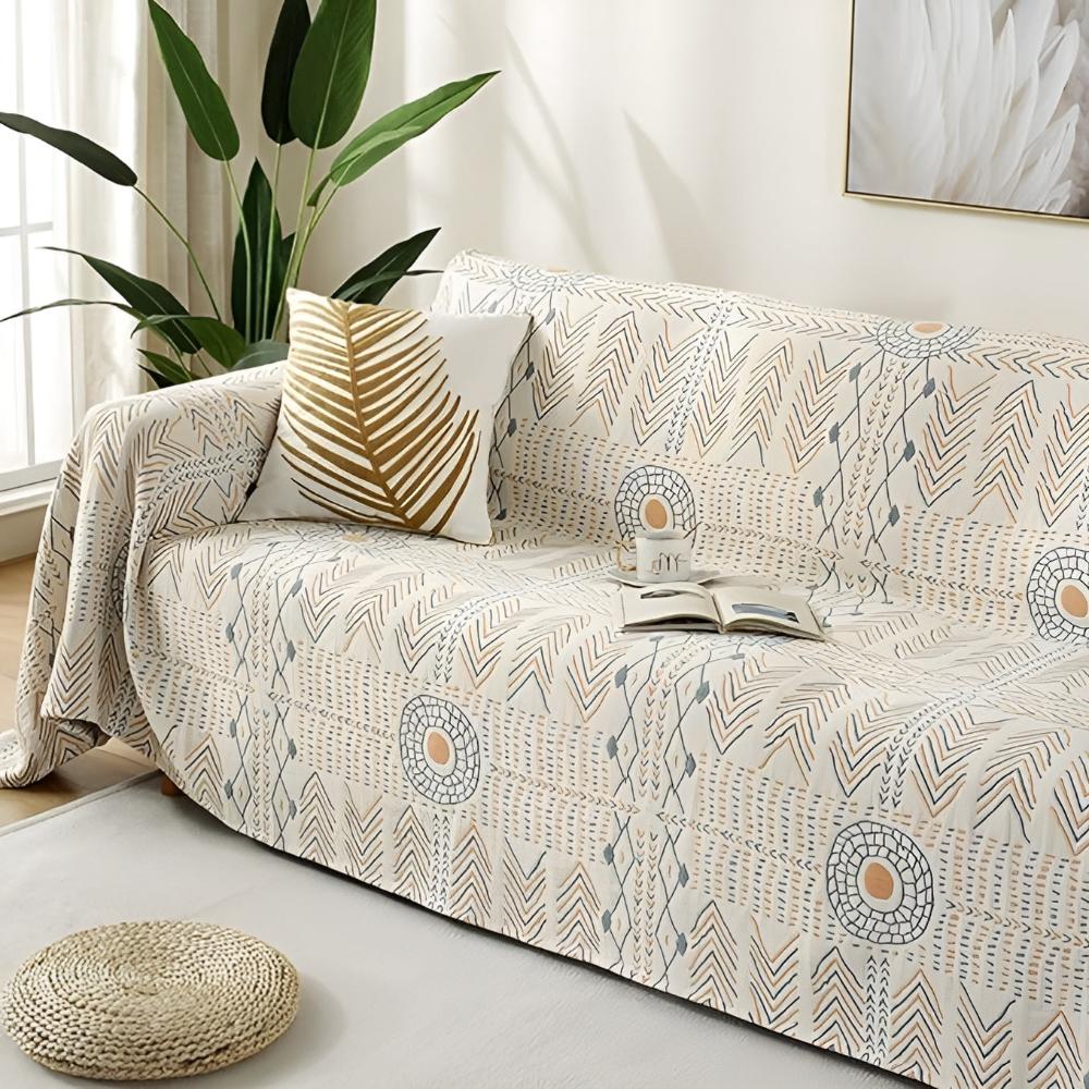Hommfer – Plaid Coton Réversible Élégant - Hommfer