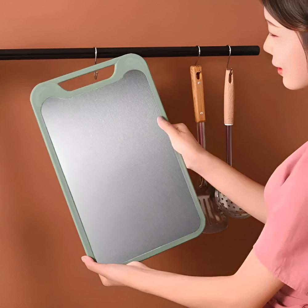 Hommfer – Planche à Découper Double Face en Acier Inoxydable avec Râpe Intégrée - Hommfer